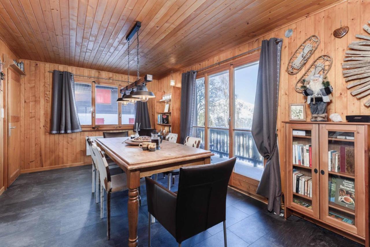 Chalet Noisette Authentic Swiss Chalet Perfect For Families La Tzoumaz Luaran gambar