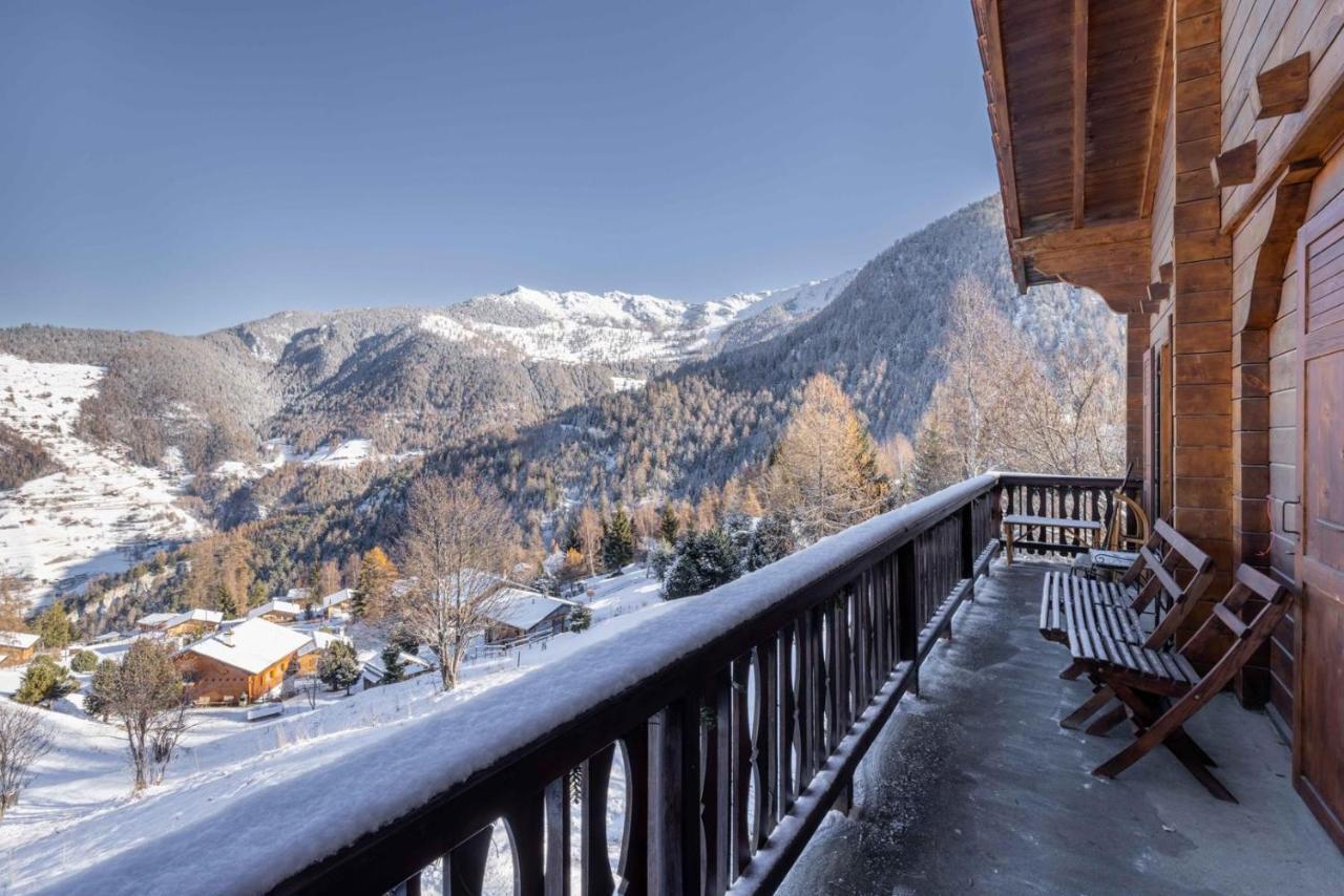 Chalet Noisette Authentic Swiss Chalet Perfect For Families La Tzoumaz Luaran gambar